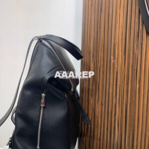 Replica Loewe Goya Backpack in Soft Natural Calfskin 66009 Black 2