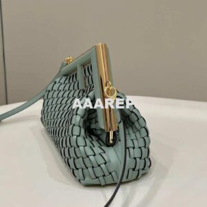 Replica Fendi 8BP129 First Small Green braided leather bag 80103 2