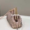 Replica Fendi 8BP129 First Small Nude and Light Purple braided leather bag 80103