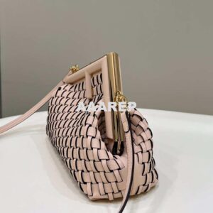 Replica Fendi 8BP129 First Small Pink braided leather bag 80103