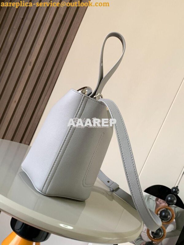 Replica Loewe Mini Pebble Bucket Bag In soft grained calfskin 973543 P 4