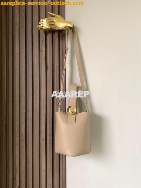 Replica Loewe Mini Pebble Bucket Bag In soft grained calfskin 973543 S 3