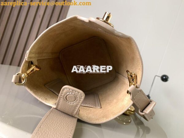 Replica Loewe Mini Pebble Bucket Bag In soft grained calfskin 973543 S 6