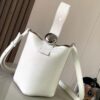 Replica Loewe Mini Puzzle bag in classic calfskin A510P88 Angora/Dusty 2