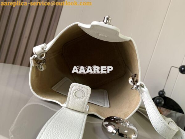 Replica Loewe Mini Pebble Bucket Bag In soft grained calfskin 973543 W 7