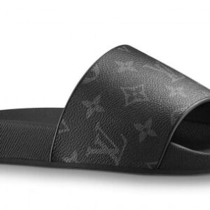 Replica Louis Vuitton Waterfront Mules In Monogram Eclipse