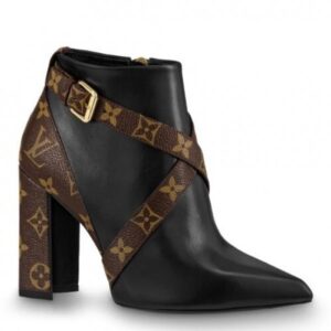 Replica Louis Vuitton Black Matchmake Ankle Boot