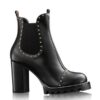 Replica Louis Vuitton Black Snowdrop Flat Ankle Boots 2