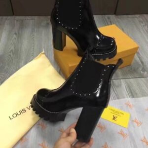 Replica Louis Vuitton Black Rockabily Ankle Boot 2