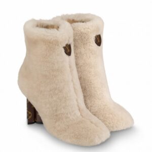 Replica Louis Vuitton Silhouette Ankle Boots In Shearling