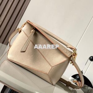 Replica Loewe Mini Puzzle bag in soft grained calfskin A510P88 Sand