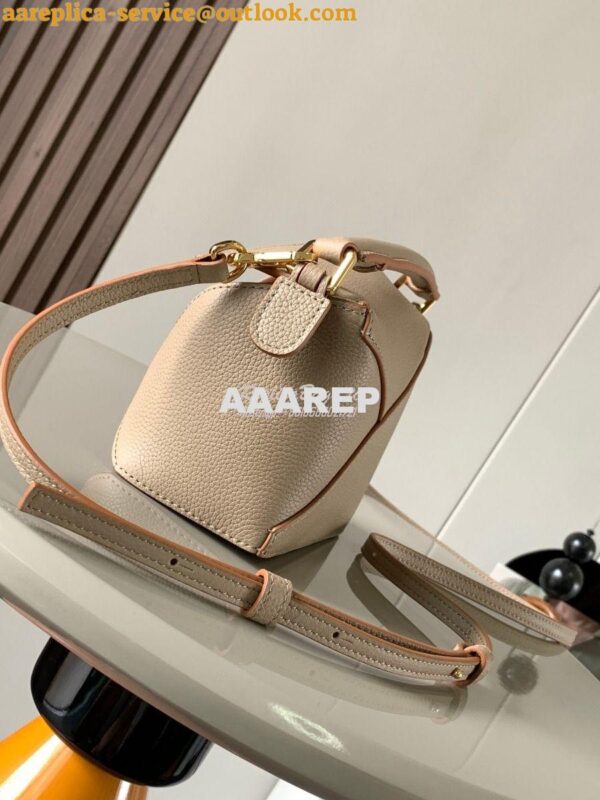 Replica Loewe Mini Puzzle bag in soft grained calfskin A510P88 Sand 4