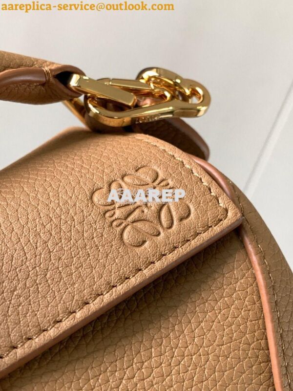 Replica Loewe Mini Puzzle bag in soft grained calfskin A510P88 Toffee 4