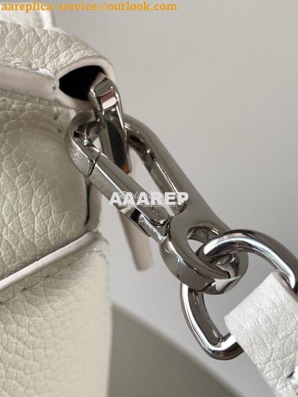 Replica Loewe Mini Puzzle bag in soft grained calfskin A510P88 White 6