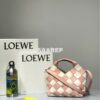 Replica Loewe Mini Woven Basket Bag 66082 White/Blue