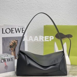 Replica Loewe Puzzle Hobo Bag In Nappa Calfskin A510J67 Black