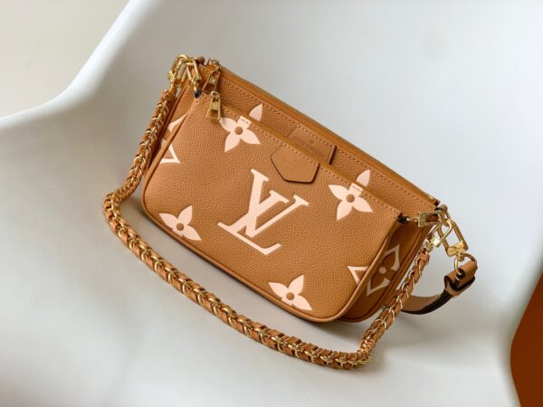 Replica Louis Vuitton LV MULTI POCHETTE ACCESSOIRES Arizona Beige Bag M45983 2