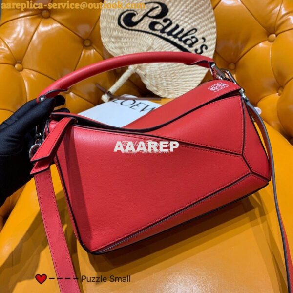 Replica Loewe Puzzle Small Bag 98895 Red 2