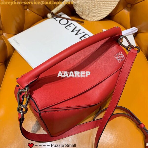 Replica Loewe Puzzle Small Bag 98895 Red 6