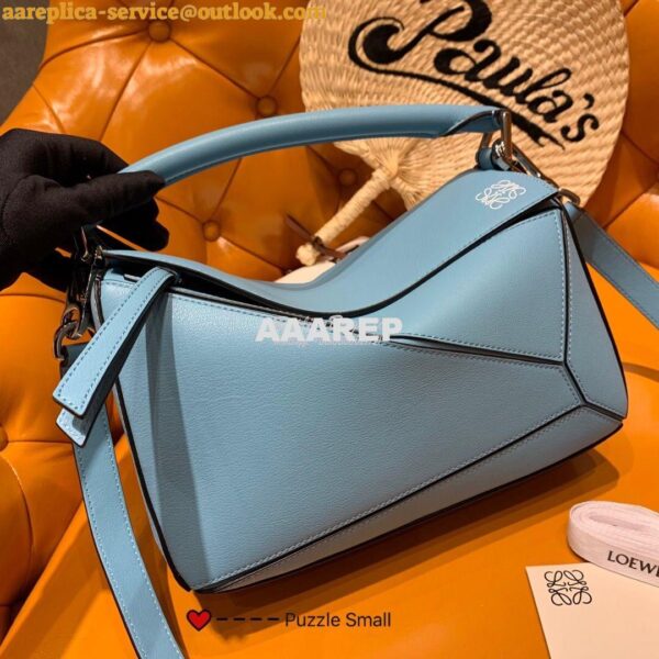 Replica Loewe Puzzle Small Bag 98895 Stone Blue 2