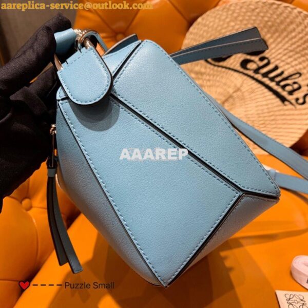 Replica Loewe Puzzle Small Bag 98895 Stone Blue 4