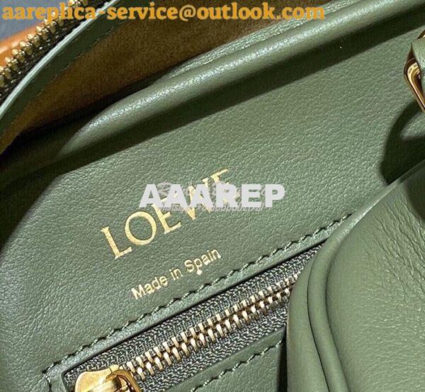 Replica Loewe Amazona 19 Square Bag in Nappa Calfskin A039N10 Avocado 9