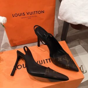 Replica Louis Vuitton 1A86GX LV Cherie Slingback Pump 2