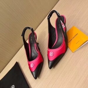 Replica Louis Vuitton Archlight Slingback Pumps In Fuchsia Satin 2