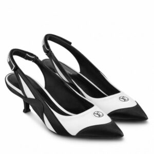 Replica Louis Vuitton Archlight Slingback Pumps In White Satin