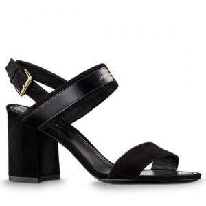 Replica Louis Vuitton Black Wordplay Sandals