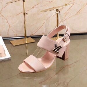 Replica Louis Vuitton Blush Leather Horizon Sandal 2