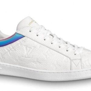 Replica Louis Vuitton Luxembourg Sneakers In White Monogram Leather