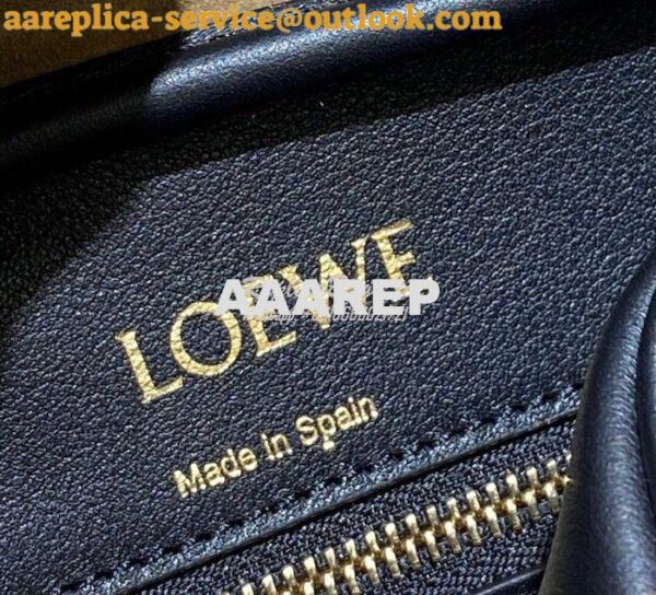 Replica Loewe Amazona 19 Square Bag in Nappa Calfskin A039N10 Black 10