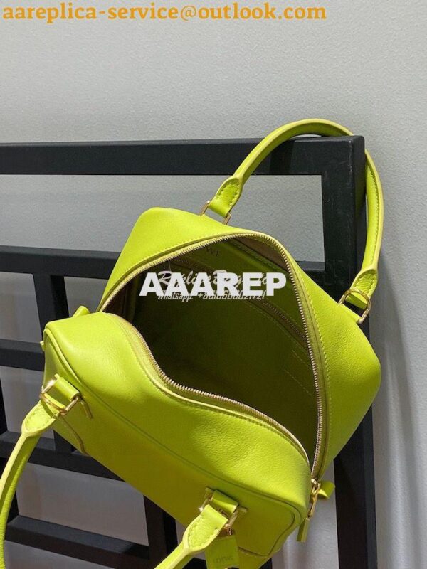 Replica Loewe Amazona 19 Square Bag in Nappa Calfskin A039N10 Lime 8