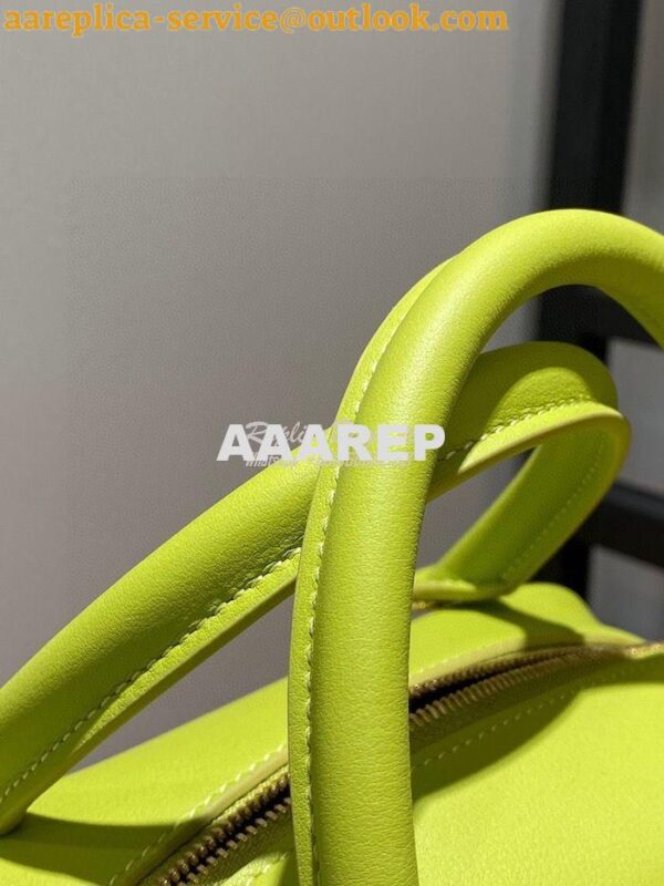 Replica Loewe Amazona 19 Square Bag in Nappa Calfskin A039N10 Lime 10