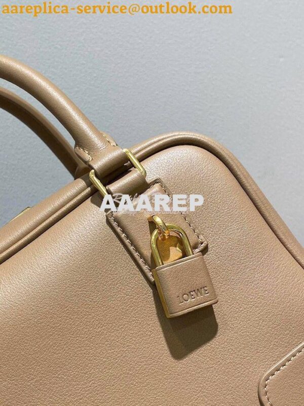 Replica Loewe Amazona 19 Square Bag in Nappa Calfskin A039N10 Mink 6