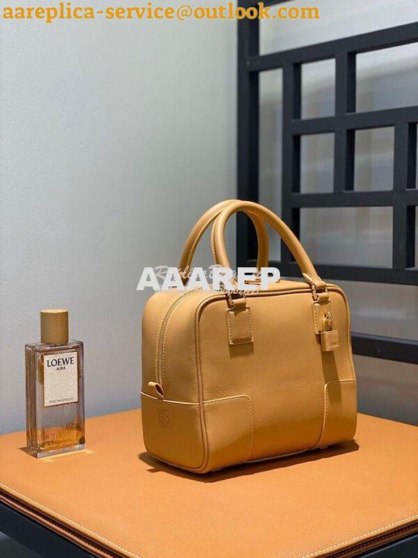 Replica Loewe Amazona 19 Square Bag in Nappa Calfskin A039N10 Warm Des 4