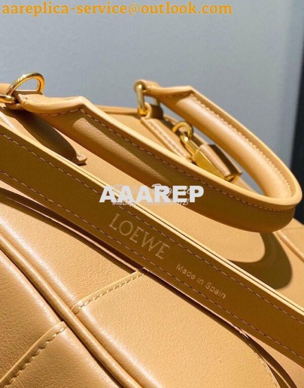 Replica Loewe Amazona 19 Square Bag in Nappa Calfskin A039N10 Warm Des 9