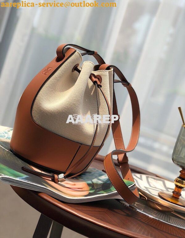 Replica Loewe Balloon Bag Ecru/Tan 522003 14