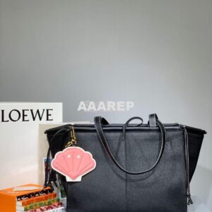 Replica Loewe Cushion Tote Bag 66025 Black