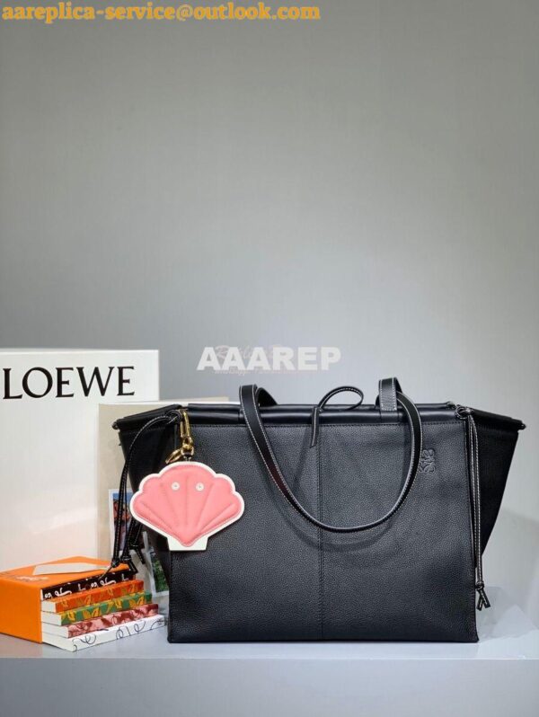 Replica Loewe Cushion Tote Bag 66025 Black 3