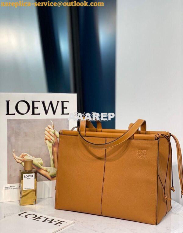 Replica Loewe Cushion Tote Bag 66025 Light Caramel 4