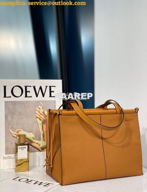 Replica Loewe Cushion Tote Bag 66025 Light Caramel 5