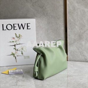 Replica Loewe Flamenco Clutch In Nappa Calfskin A411FC1 Avocado Green 2