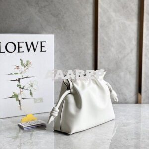 Replica Loewe Flamenco Clutch In Nappa Calfskin A411FC1 Chalk 2