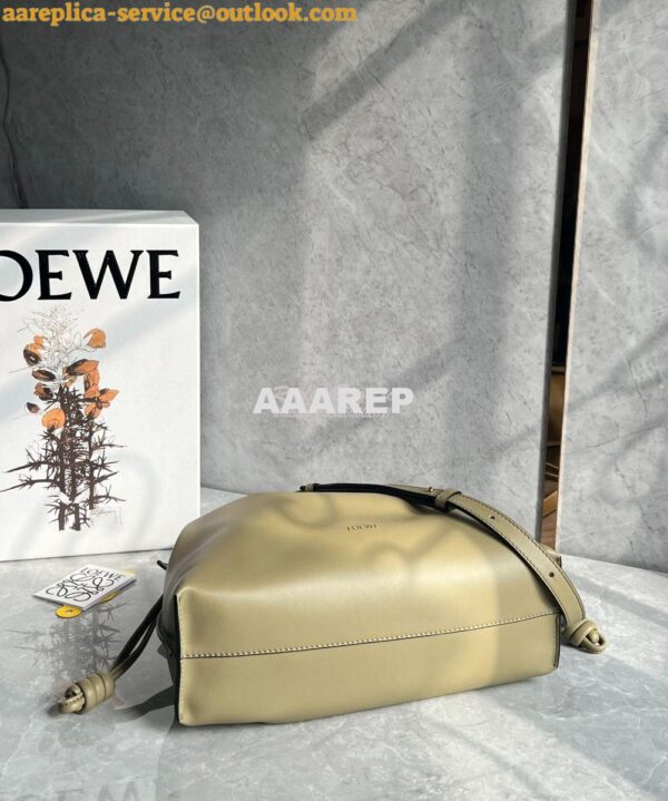 Replica Loewe Flamenco Clutch In Nappa Calfskin A411FC1 Dark Butter 11