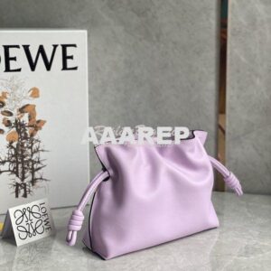 Replica Loewe Flamenco Clutch In Nappa Calfskin A411FC1 Light Mauve 2