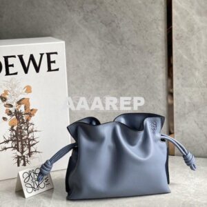 Replica Loewe Flamenco Clutch In Nappa Calfskin A411FC1 Stone Blue 2