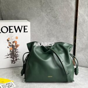 Replica Loewe Flamenco Clutch In Nappa Calfskin A411FC1 Vintage Khaki