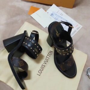 Replica Louis Vuitton Nomad Sandals Monogram Studs 2